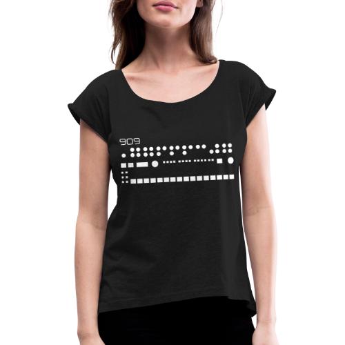 909 - Frauen T-Shirt mit gerollten Ärmeln