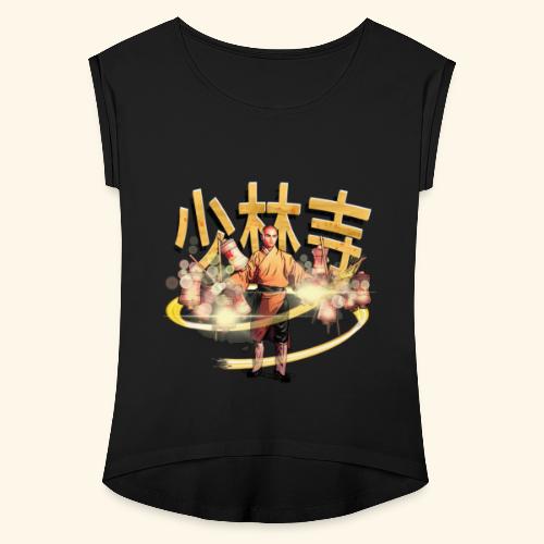Gordon Liu som San Te - Warrior Monk - Dame T-shirt med rulleærmer
