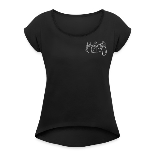 Dead Inside Reapers (BLACK) - Vrouwen T-shirt met opgerolde mouwen