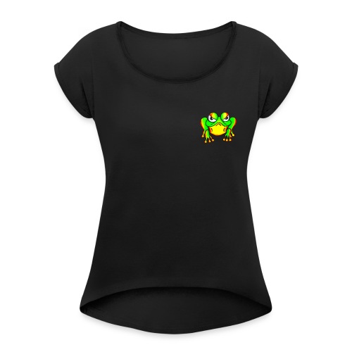 Angry Frog - T-shirt à manches retroussées Femme