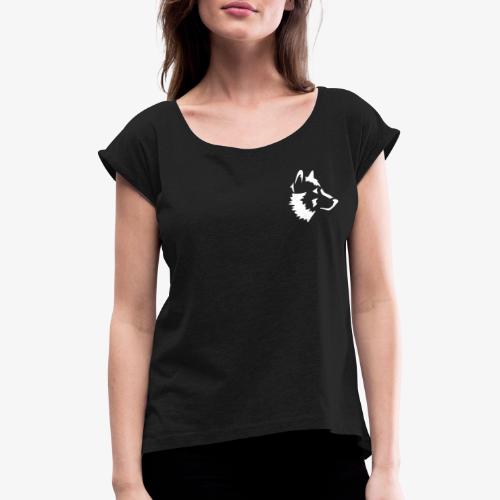 Hosky - Vrouwen T-shirt met opgerolde mouwen