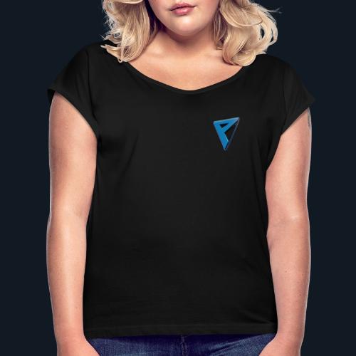 Palerius 3D logo - Women's T-Shirt with rolled up sleeves