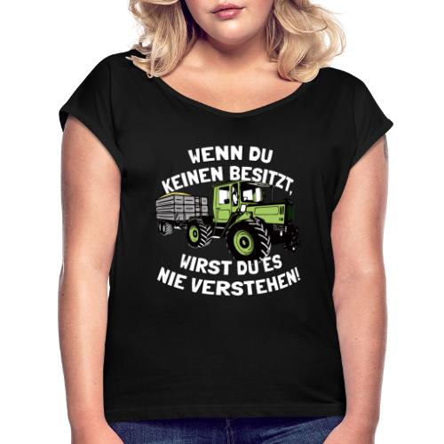 Unimog - Oldtimer - Offroad - 4x4 - MB Trac - Frauen T-Shirt mit gerollten Ärmeln