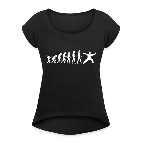 Taijiquan Chen-Style Evolution - Frauen T-Shirt mit gerollten Ärmeln