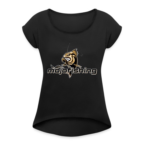 Mojofishing - Frauen T-Shirt mit gerollten Ärmeln