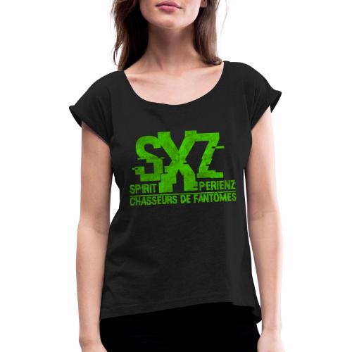 Logo S3 - T-shirt à manches retroussées Femme