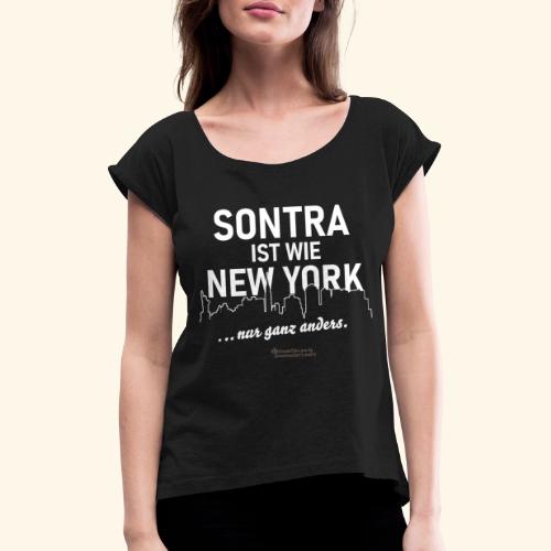 Sontra - Frauen T-Shirt mit gerollten Ärmeln