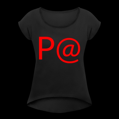 P@ rot - Frauen T-Shirt mit gerollten Ärmeln