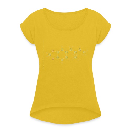 Molecule Molly - Light - Vrouwen T-shirt met opgerolde mouwen
