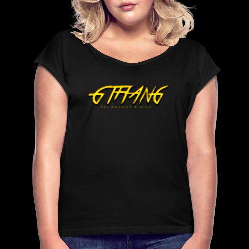 Gthang - Frauen T-Shirt mit gerollten Ärmeln
