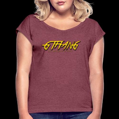 Gthang - Frauen T-Shirt mit gerollten Ärmeln