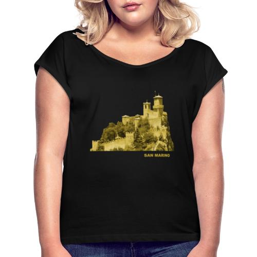 San Marino Republik Europa Citta di San Maino - Frauen T-Shirt mit gerollten Ärmeln