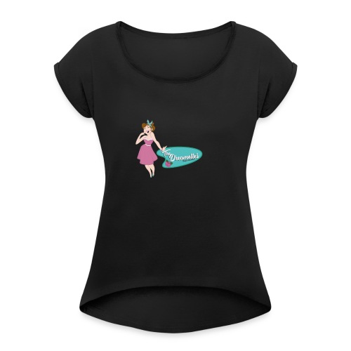 The Dreamettes - Vrouwen T-shirt met opgerolde mouwen