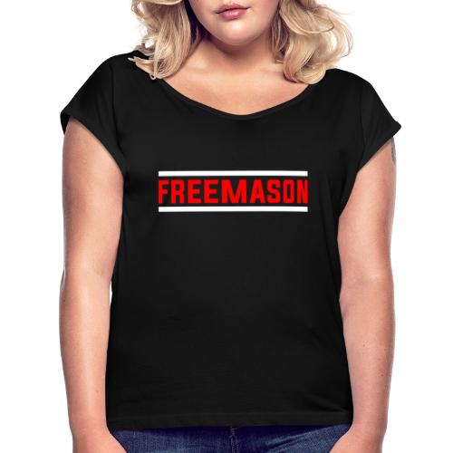 FREEMASON - Frauen T-Shirt mit gerollten Ärmeln