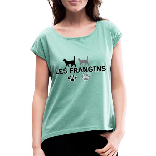 Les FRANGINS - T-shirt à manches retroussées Femme