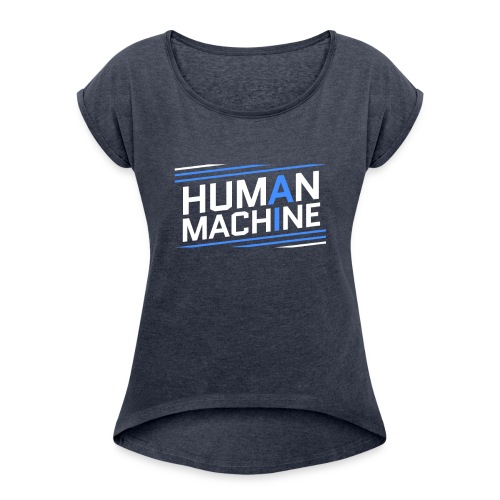 Human Machine Umanoide Robot Intelligenza AI - Maglietta da donna con risvolti