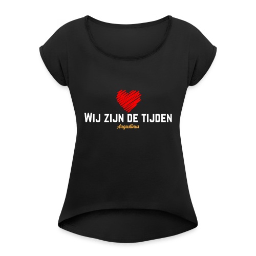 WZDT augustinus - Vrouwen T-shirt met opgerolde mouwen