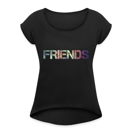 FRIENDS - Camiseta con manga enrollada mujer