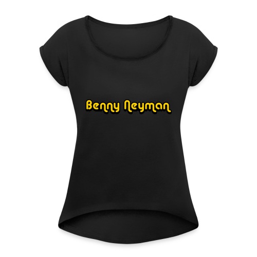 Benny Neyman - Vrouwen T-shirt met opgerolde mouwen