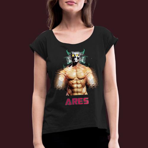 STRONG DEVIL - T-shirt à manches retroussées Femme