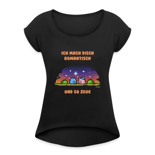 Sternenhimmel - Frauen T-Shirt mit gerollten Ärmeln