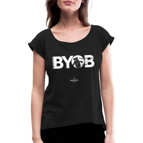 BYOB Robot - T-shirt à manches retroussées Femme