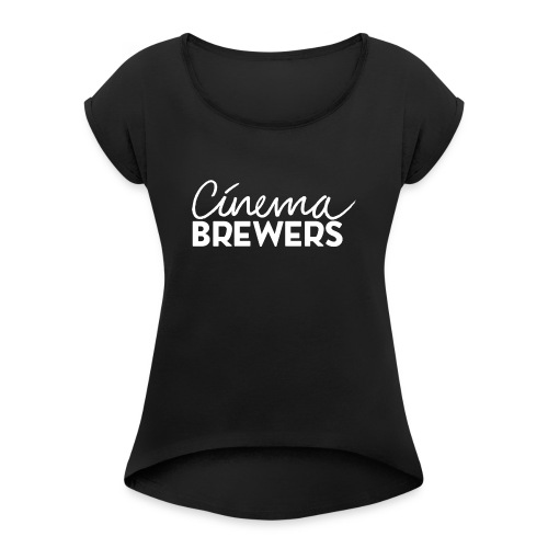 Cinema Brewers - Vrouwen T-shirt met opgerolde mouwen