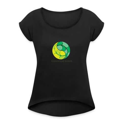 Cinewood Green - Women's T-Shirt with rolled up sleeves