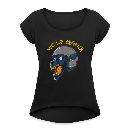 wolf gang willys workshop - T-shirt à manches retroussées Femme