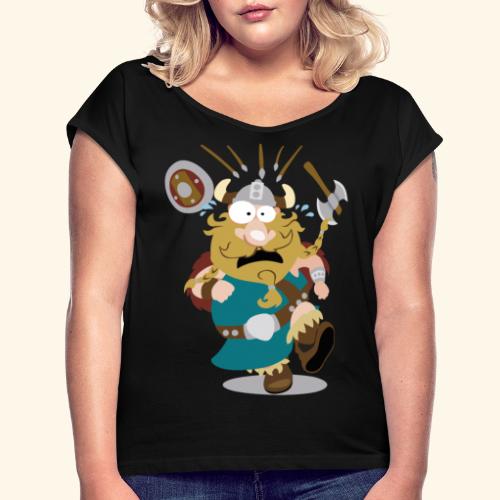 Olaf el vikingo - Camiseta con manga enrollada mujer