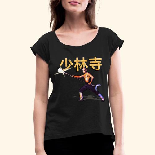 Gordon Liu som San Te - Warrior Monk - Dame T-shirt med rulleærmer