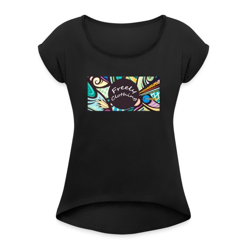 FreelyClothing - t-shirt - Dame T-shirt med rulleærmer