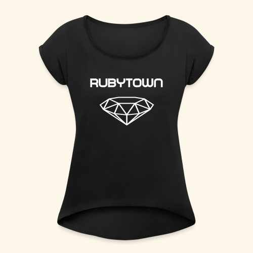 Rubytown - Frauen T-Shirt mit gerollten Ärmeln