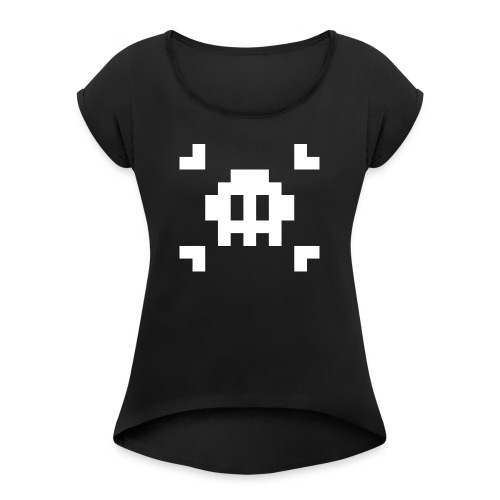 Mug Pixel Skull - T-shirt à manches retroussées Femme