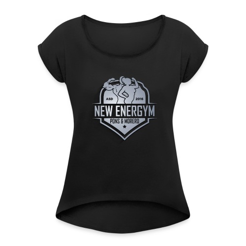 new energym 2 - Maglietta da donna con risvolti