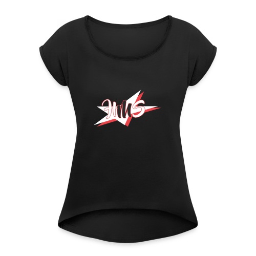 3 - Women's T-Shirt with rolled up sleeves
