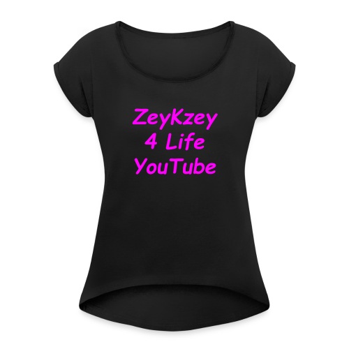 ZeyKzey Steet Waer - T-shirt med upprullade ärmar dam