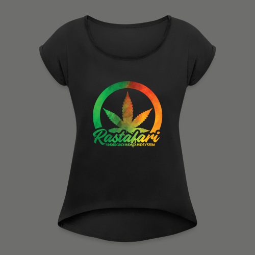 RASTAFARI UNDERGROUNDSOUNDSYSTEM - Frauen T-Shirt mit gerollten Ärmeln