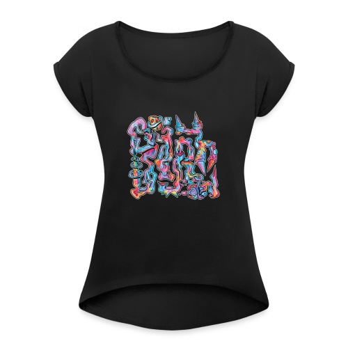 sinkone - Vrouwen T-shirt met opgerolde mouwen
