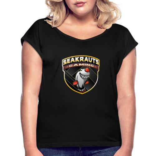 Seakrauts-Gaming - Frauen T-Shirt mit gerollten Ärmeln