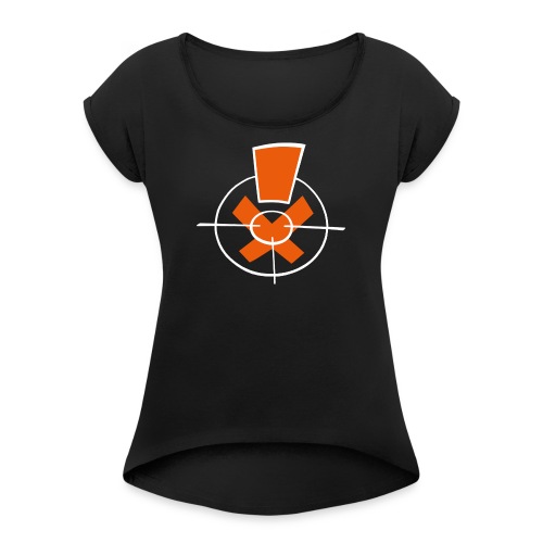 derOriginale.at Logo Visier II - Frauen T-Shirt mit gerollten Ärmeln