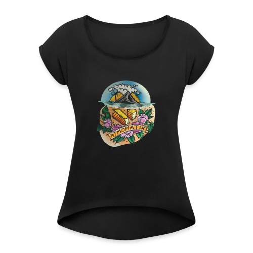 Isle of Atmomatix - Women's T-Shirt with rolled up sleeves