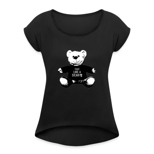 Cuddly card - Women's T-Shirt with rolled up sleeves