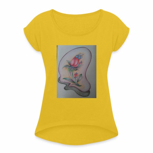 fiore magico - Maglietta da donna con risvolti