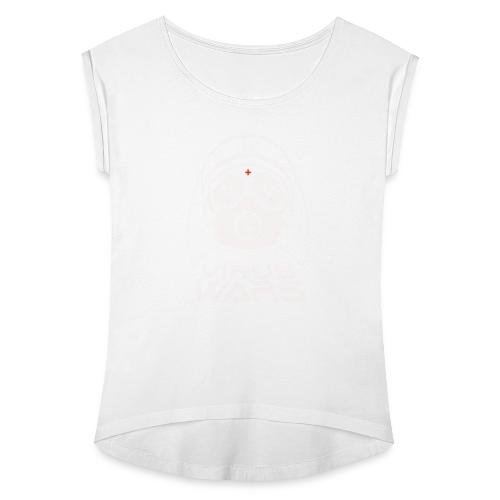 Virus Wars - Frauen T-Shirt mit gerollten Ärmeln