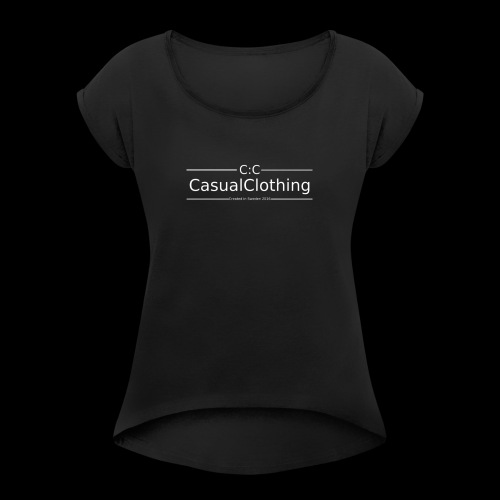 CC created in Sweden 2016 - T-shirt med upprullade ärmar dam