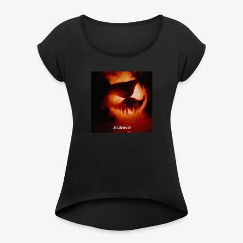 Evil pumpkin - T-shirt à manches retroussées Femme