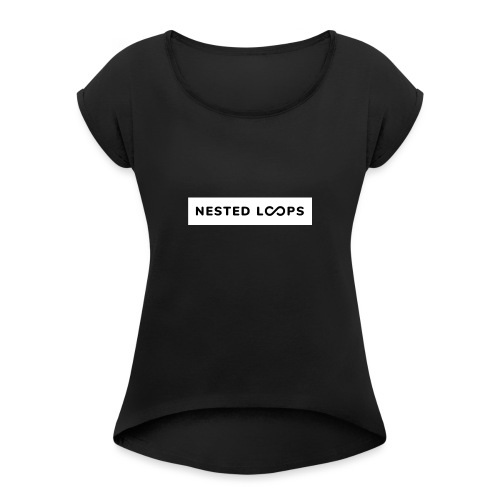 NESTED LOOPS JSConf EU 2018 - Women's T-Shirt with rolled up sleeves