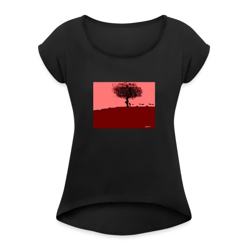 albero_0001-jpg - Maglietta da donna con risvolti