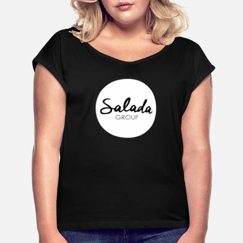 Salada Group - Camiseta con manga enrollada mujer